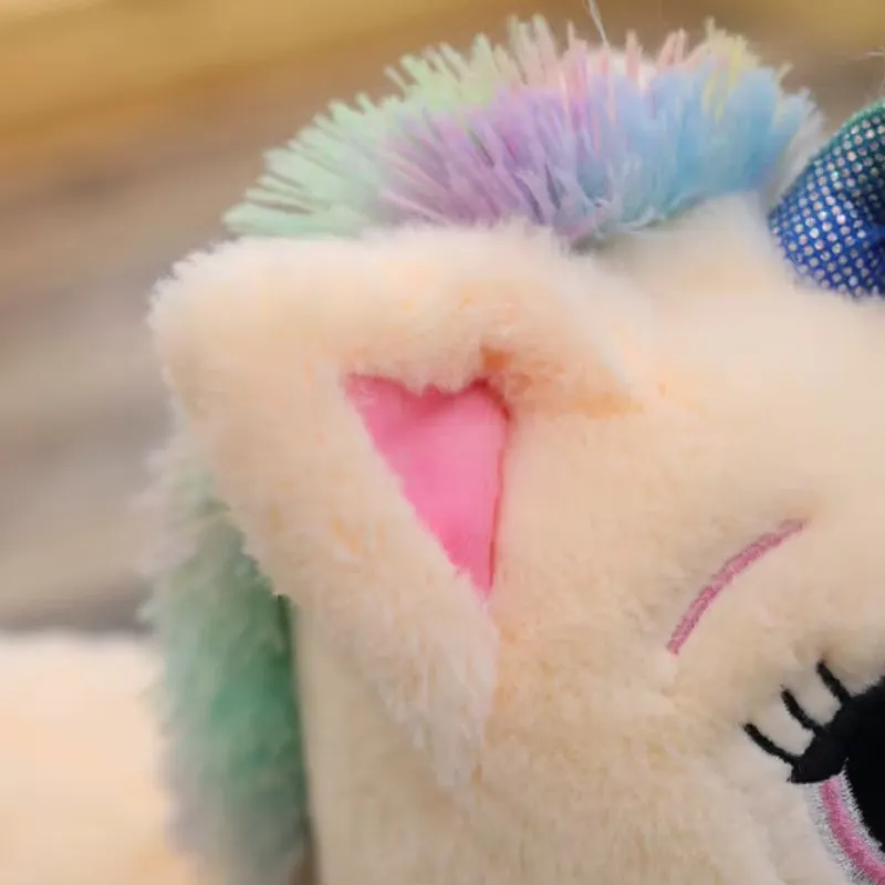 luna fofeza unicornio de pelucia com rabinho colorido 6 v1
