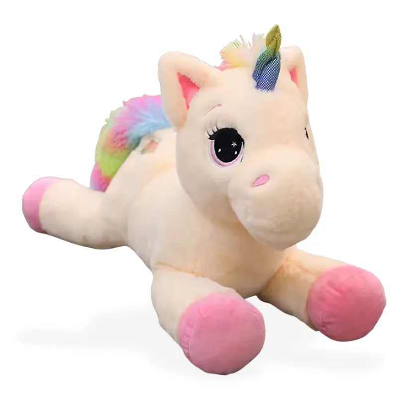 luna fofeza unicornio de pelucia com rabinho colorido 10 v1